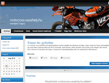 Tablet Screenshot of motocross.vasarhely.hu